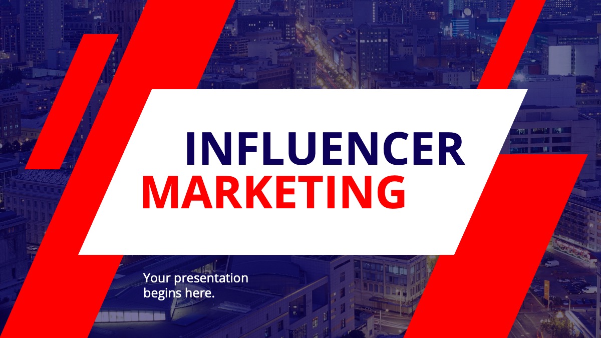 Influencer Marketing Presentation Template and Theme